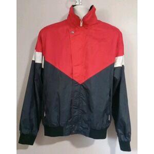 Descente Vintage Men Colorblock Lined Windbreaker Japan No Hood Jacket Size L **